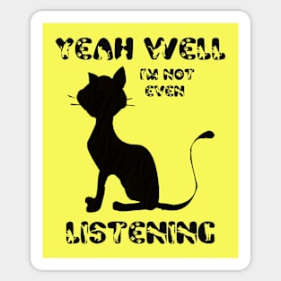 Funny Cat Lovers Humor meme Sticker